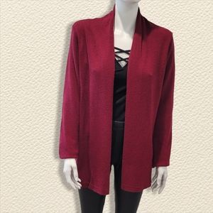 Burgundy cardigan